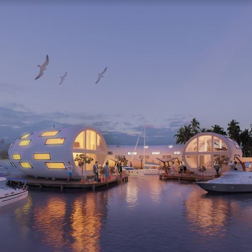 Сборный дом - HEMP HOTEL - Vector Trade UK - современный / из дерева