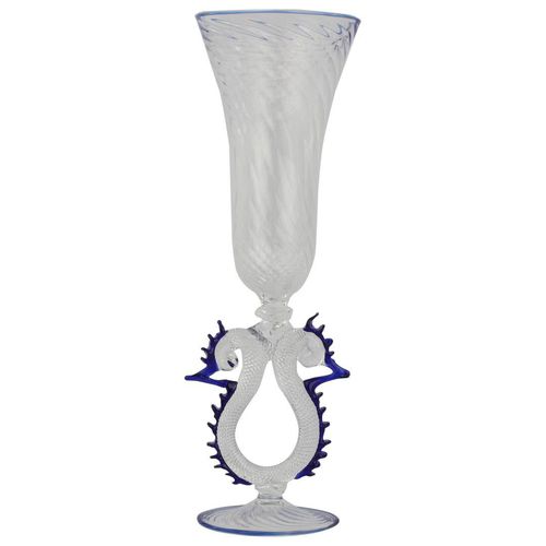 Бокал для шампанского из дутого стекла - VENETIAN : 3782 - Original Murano Glass s.n.c. - из муранского стекла