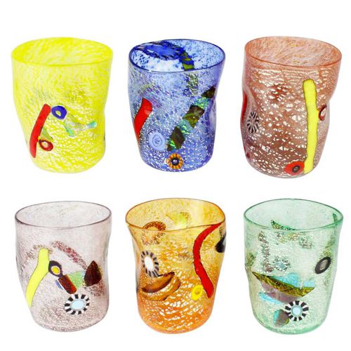 Стакан для вина - FRUIT - MIX COLORS - Original Murano Glass s.n.c. - для коктейлей / из дутого стекла / из муранского стекла
