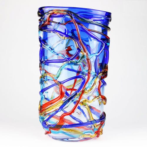 Современная ваза - HARLEQUIN : 3137 - Original Murano Glass s.n.c. - из дутого стекла / из кристалла / из муранского стекла