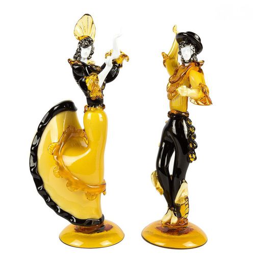 Скульптура из муранского стекла - VENETIAN OLD STYLE GOLDONIANI : FLAMENCO DENCERS - Original Murano Glass s.n.c.