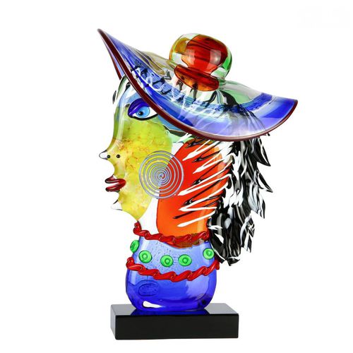Скульптура из муранского стекла - PICASSO DREAM : MADAM BOVARY HEAD - Original Murano Glass s.n.c.