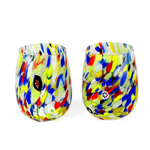 Стакан для вина - CARNEVALE  - Original Murano Glass s.n.c. - для коктейлей / из дутого стекла / из муранского стекла