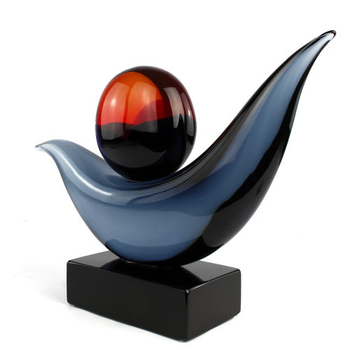 Скульптура из муранского стекла - ABSTRACT : SUNSET ON THE SEA - Original Murano Glass s.n.c.