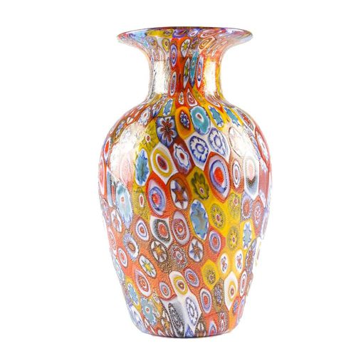 Классическая ваза - MILLEFIORI COLOURFUL MIX - Original Murano Glass s.n.c. - из дутого стекла / из муранского стекла / ручной работы