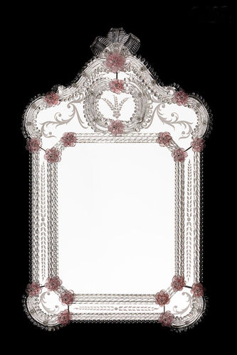 Настенное зеркало - SEXTUS - Original Murano Glass s.n.c. - венецианский стиль / прямоугольное / из муранского стекла