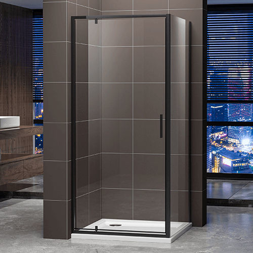 Душевая кабина алюминиевый сплав - A2724 - Shaoxing Joyful Bathroom Co., Ltd - с поворотной дверцей / квадратная / прозрачное стекло