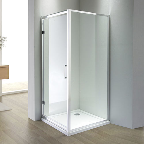 Душевая кабина из стекла - A1825 - Shaoxing Joyful Bathroom Co., Ltd - с раздвижными дверями / угловая / прозрачное стекло