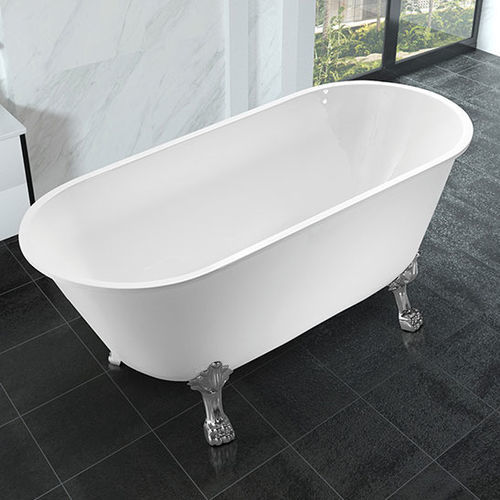 Овальная ванна - MV005G-1 - Shaoxing Joyful Bathroom Co., Ltd - на ножках / для жилых зданий / из акрила