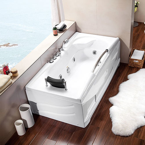 Каркасная спа-ванна - A001 - Shaoxing Joyful Bathroom Co., Ltd - прямоугольная / 2 места / из акрила