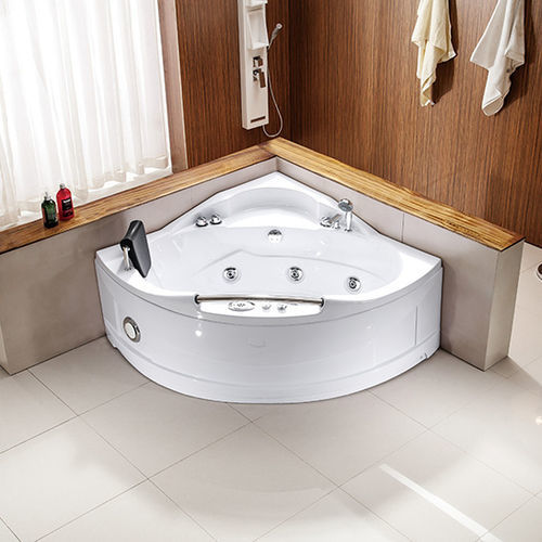 Каркасная спа-ванна - A003 - Shaoxing Joyful Bathroom Co., Ltd - угловая / 2 места / из акрила