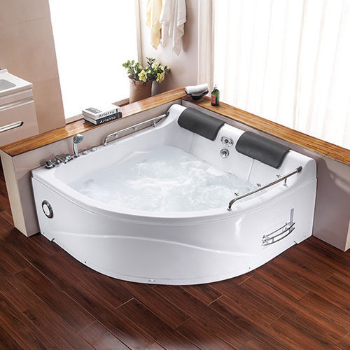 Каркасная спа-ванна - A007 - Shaoxing Joyful Bathroom Co., Ltd - угловая / 2 места / из акрила