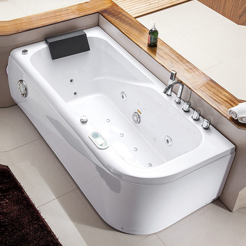 Каркасная спа-ванна - A040 - Shaoxing Joyful Bathroom Co., Ltd - прямоугольная / 2 места / из акрила