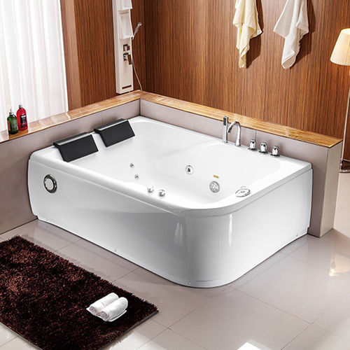 Каркасная спа-ванна - A041 - Shaoxing Joyful Bathroom Co., Ltd - прямоугольная / 2 места / из акрила