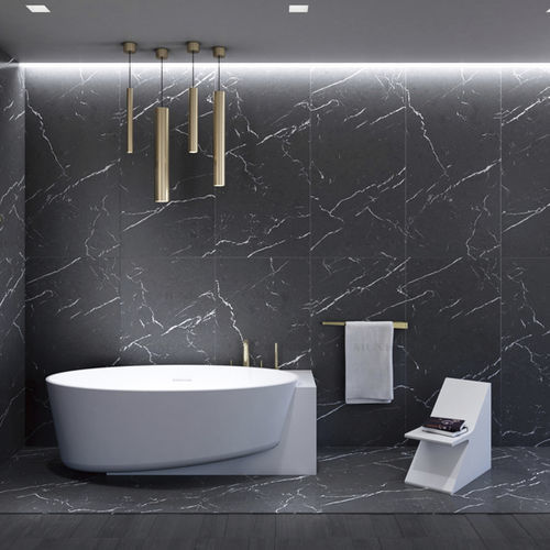Овальная ванна - B117W5 - Munk Building Materials Co., Ltd. - отдельностоящая / для жилых зданий / из Solid Surface