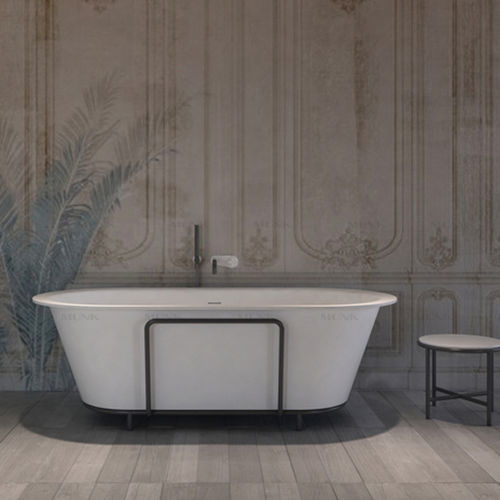 Овальная ванна - B118W3 - Munk Building Materials Co., Ltd. - отдельностоящая / для жилых зданий / из Solid Surface