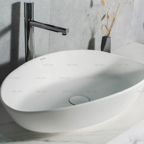 Настольная раковина - P126W3 - Munk Building Materials Co., Ltd. - из акрила / из Solid Surface / глянцевая