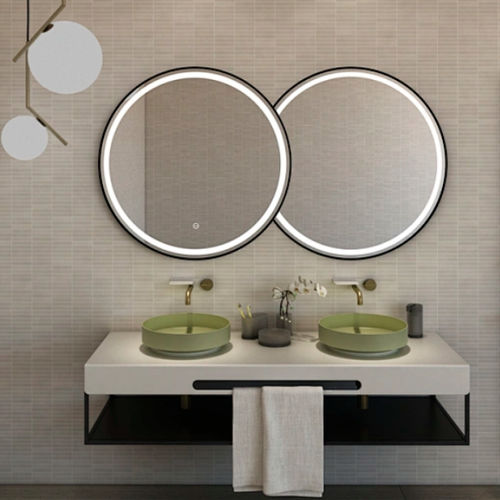 Подвесная раковина - P124W7+S11601 - Munk Building Materials Co., Ltd. - из Solid Surface / круглая / 2 отверстия