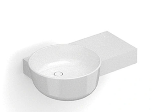 Подвесная раковина - P128W1 - Munk Building Materials Co., Ltd. - из Solid Surface / круговая / 1 отверстие