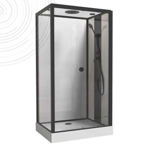 Душевая кабина из закаленного стекла - FACT'ORY 202010202 - AYOR BATHROOM - из алюминия / из крашеного алюминия / с распашной дверцей
