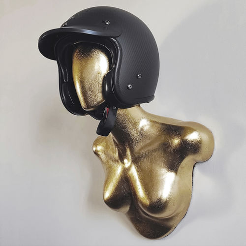 Подставка для шлема из фаянса - GOLD BESSIE - FRANCOLLECTION - настенная / ручной работы