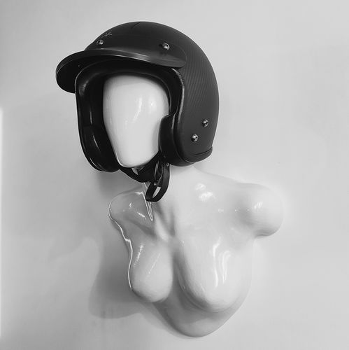 Подставка для шлема из глазированной керамики - WHITE BESSIE - FRANCOLLECTION - настенная / ручной работы