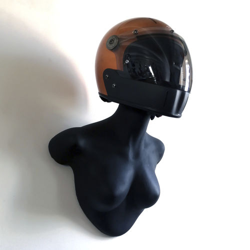 Подставка для шлема из фаянса - MATT BLACK BESSIE - FRANCOLLECTION - настенная / ручной работы