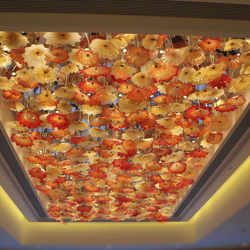 Потолочный светильник уникальный дизайн - BESPOKE ORNAMENTAL - Jako Lighting - из стекла / из нержавеющей стали / LED