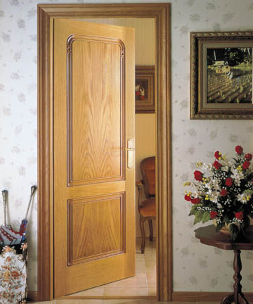 Дверь для интерьера - INT-3 - Granddoors - из красного дерева / створчатая / заподлицо