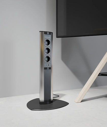 Розетка тока - VERSATOWER - ASA International Group - USB / множественная / напольная