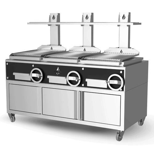 Гриль на угле - GP3GC - ROASTER OVENS N´GRILLS - напольный / для профессиональной кухни / из нержавеющей стали