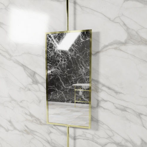 Потолочное зеркало - RECPM - Opus Bathrooms - современное / прямоугольное / из никеля