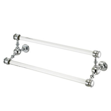 Вешалка для полотенец 2 держателя - GLASS - Opus Bathrooms - настенная / из хрома