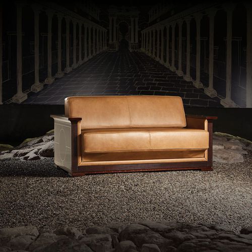 Современный диван - Nouvel Espace Furniture - из бархата / из хлопка / из кожи