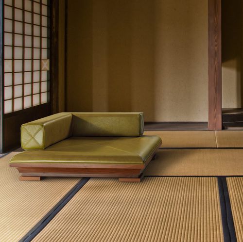 Современное кресло - JAPANESE  - Nouvel Espace Furniture - из кожи / из дуба / из орехового дерева