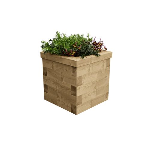 Кадка для садовых растений из сосны - MUNRO - WoodBlocX Ltd - прямоугольная / на заказ / современная