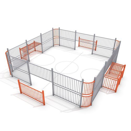 Футбольная площадка для общественных мест - ARENA : SOCCER RING 1 - Inter System - модульная для малышей