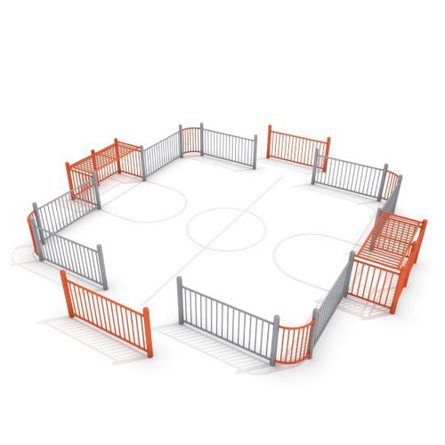 Футбольная площадка для общественных мест - ARENA : SOCCER RING 2 - Inter System - модульная для малышей