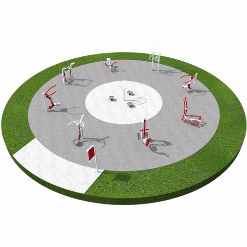 Пространство для фитнеса под открытым небом для игровой площадки - FITNESS 2 - Inter System - для школ
