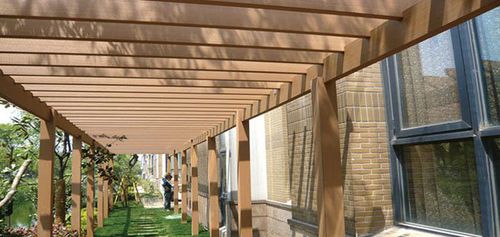 Самонесущая пергола - TRADITIONAL - Protechwood International Limited - из композитной древесины / крыша из дерева / для профессионального использования