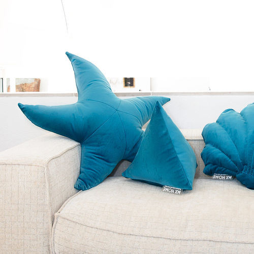Подушка для дивана - SEA STAR - MX HOME - однотонная / из ткани / синяя
