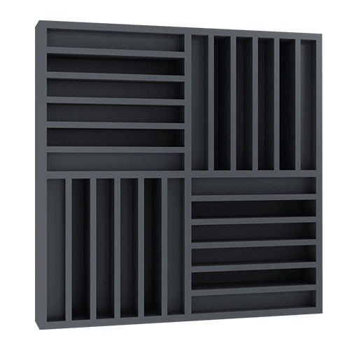 Акустический диффузор из цельной древесины - D30S - Soundbox acoustic Tech CO.,LTD