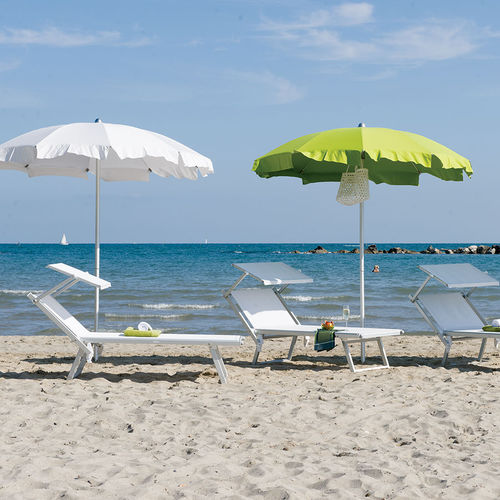 Круглый зонт от солнца - SILICE SEASIDE - Eredi di Pozza, IL PARCO - с центральной опорой / из ткани / из алюминия