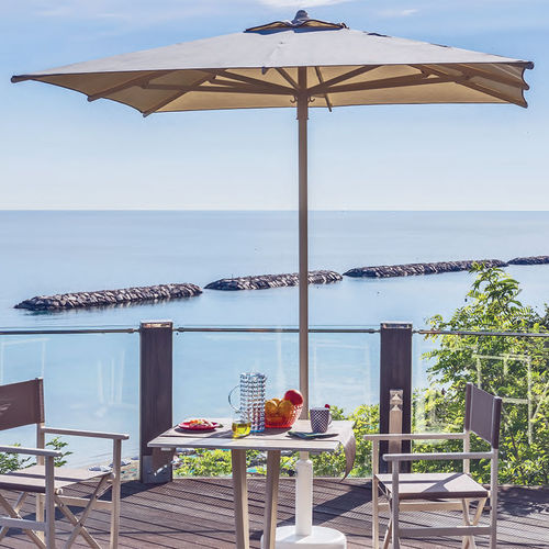 Квадратный зонт от солнца - CALIPSO SEASIDE - Eredi di Pozza, IL PARCO - круглый / с центральной опорой / из ткани