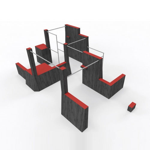 Полоса препятствий для игровой площадки - PARKOUR PRO S  - Tiptiptap - для наружного применения / пошаговая