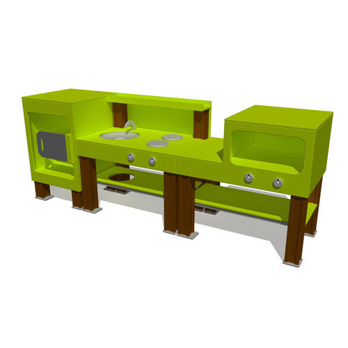 Игровая кухня для игровой площадки - MUD KITCHEN  - Tiptiptap - из дерева / из алюминия / из ПЭНД