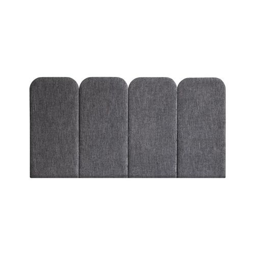 Изголовье кровати для двуспальной кровати - PAN: VELVET GRIS - NUÉE ÉDITION - современное / из ткани / обитое