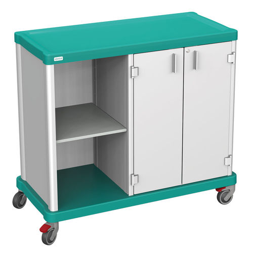 Тележка для белья - 2 SECTIONS – SEMI-OPEN & 2 DOORS - Francehopital - для учреждений здравоохранения / для больницы / для профессионального использования