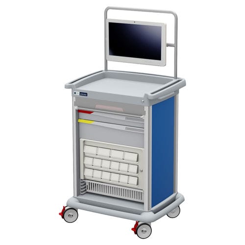Служебная тележка - EWORK CART ON PRECISO - Francehopital - для учреждений здравоохранения / для больницы / с держателем для планшета