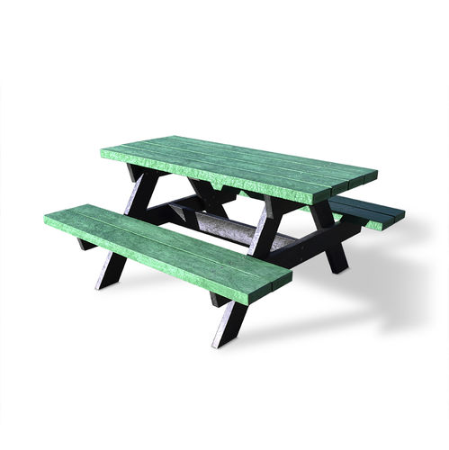 Современный комплект стол-лавки - CANNELLE - Activia Mobilier Urbain - из переработанного пластика / для наружного применения / для общественных мест